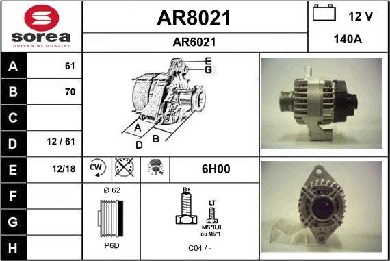 SNRA AR8021 - Ģenerators ps1.lv