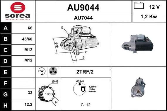 SNRA AU9044 - Starteris ps1.lv