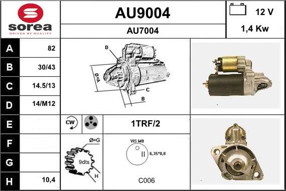 SNRA AU9004 - Starteris ps1.lv