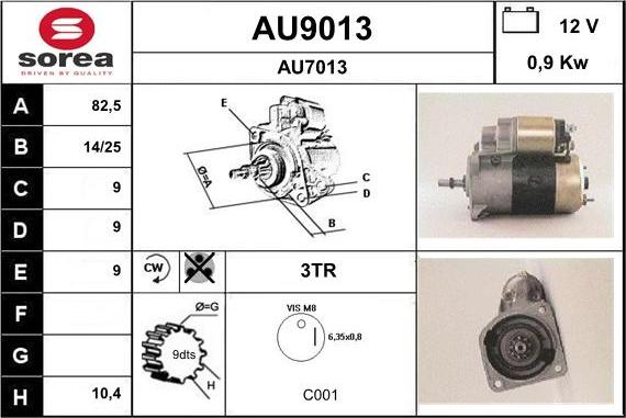 SNRA AU9013 - Starteris ps1.lv