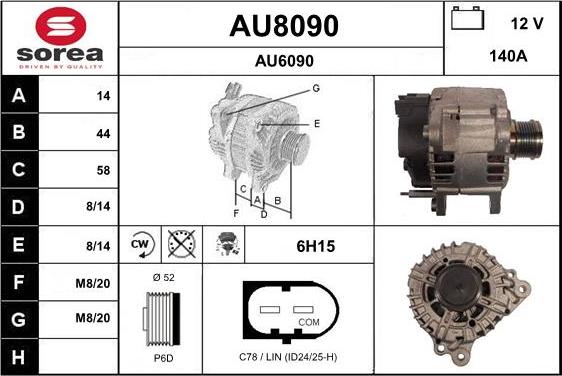 SNRA AU8090 - Ģenerators ps1.lv