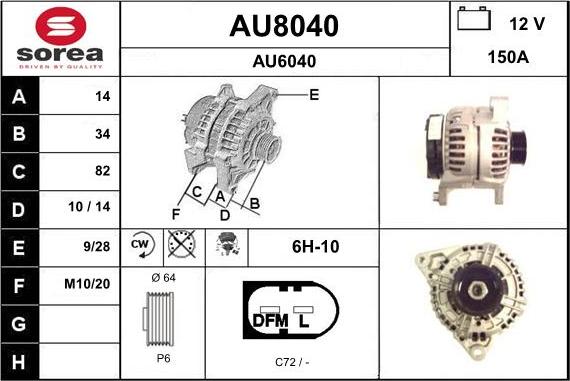 SNRA AU8040 - Ģenerators ps1.lv