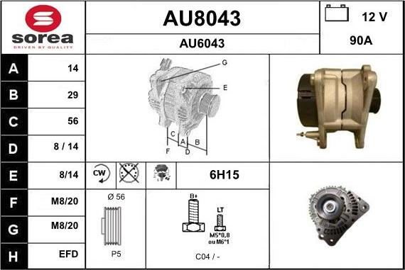 SNRA AU8043 - Ģenerators ps1.lv