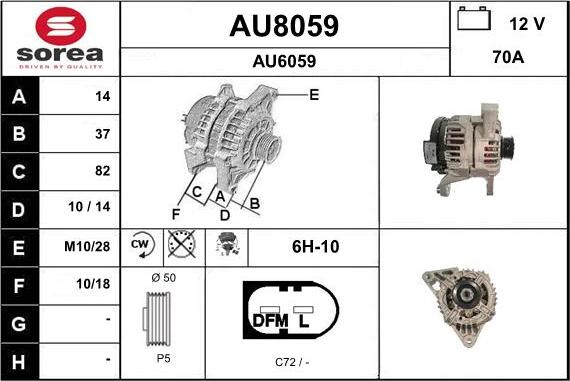 SNRA AU8059 - Ģenerators ps1.lv