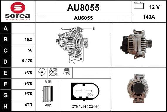 SNRA AU8055 - Ģenerators ps1.lv