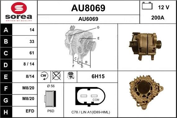 SNRA AU8069 - Ģenerators ps1.lv