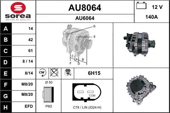 SNRA AU8064 - Ģenerators ps1.lv
