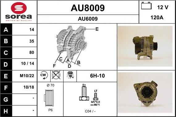 SNRA AU8009 - Ģenerators ps1.lv