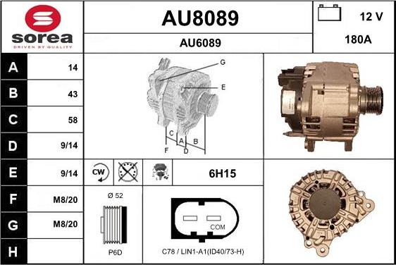 SNRA AU8089 - Ģenerators ps1.lv