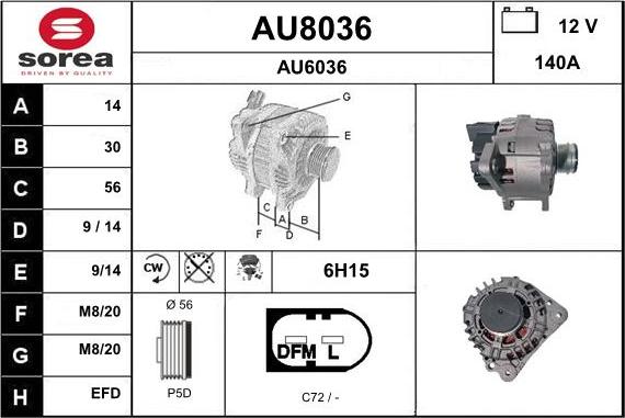 SNRA AU8036 - Ģenerators ps1.lv