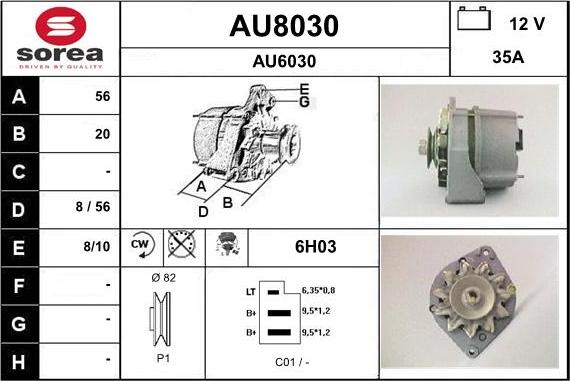 SNRA AU8030 - Ģenerators ps1.lv