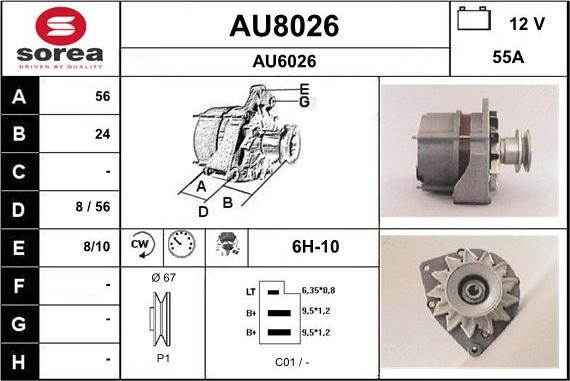 SNRA AU8026 - Ģenerators ps1.lv