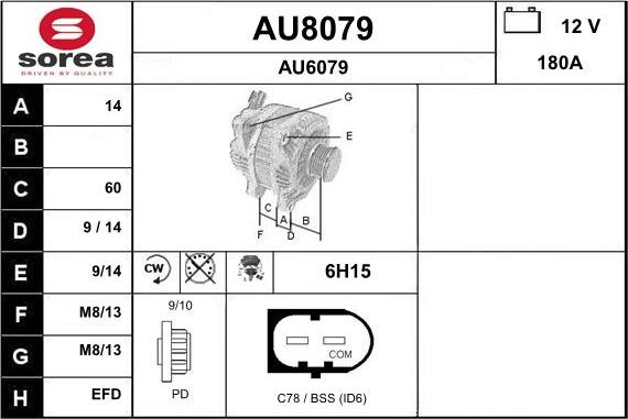 SNRA AU8079 - Ģenerators ps1.lv