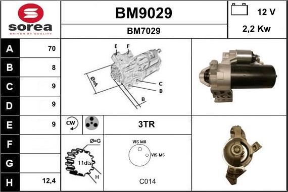 SNRA BM9029 - Starteris ps1.lv