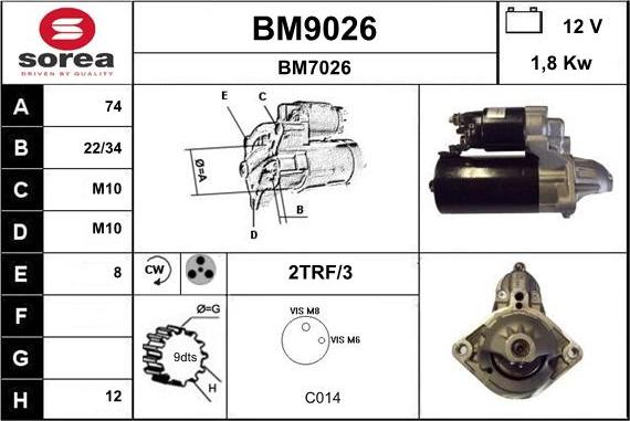 SNRA BM9026 - Starteris ps1.lv