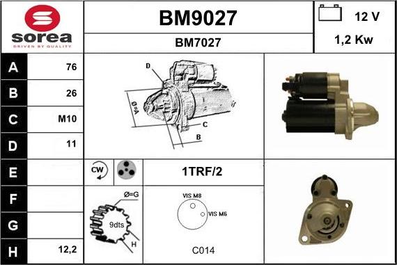 SNRA BM9027 - Starteris ps1.lv