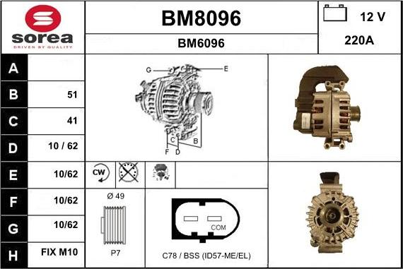 SNRA BM8096 - Ģenerators ps1.lv