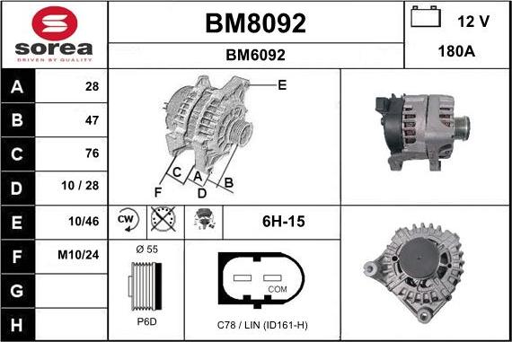 SNRA BM8092 - Ģenerators ps1.lv