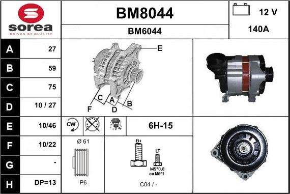 SNRA BM8044 - Ģenerators ps1.lv