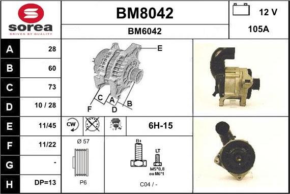 SNRA BM8042 - Ģenerators ps1.lv