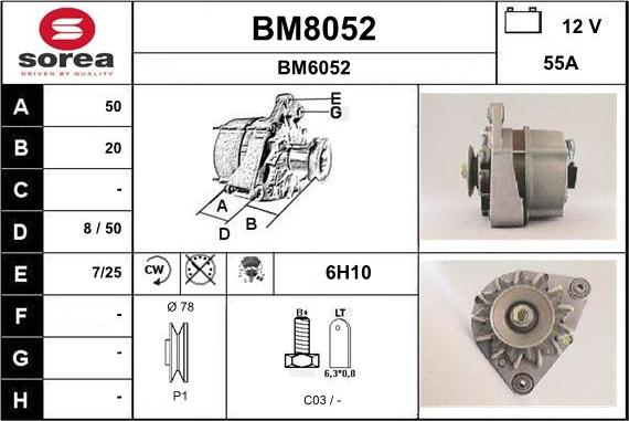 SNRA BM8052 - Ģenerators ps1.lv