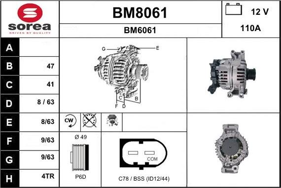 SNRA BM8061 - Ģenerators ps1.lv