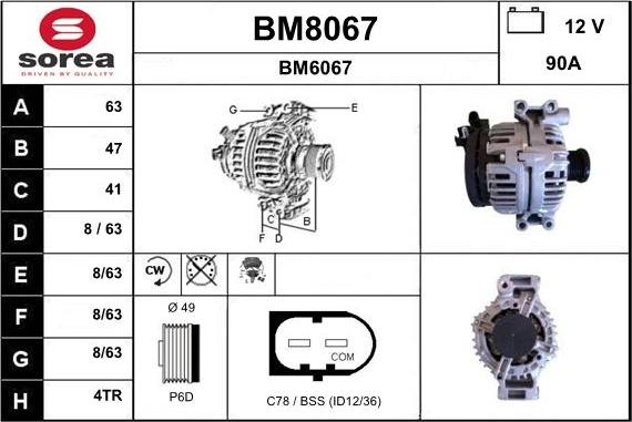 SNRA BM8067 - Ģenerators ps1.lv