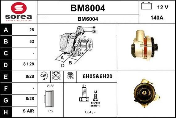 SNRA BM8004 - Ģenerators ps1.lv