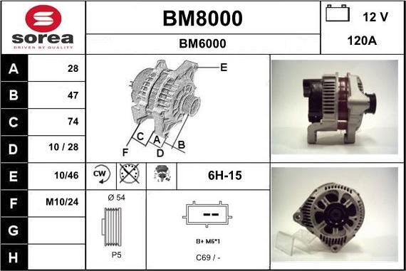 SNRA BM8000 - Ģenerators ps1.lv