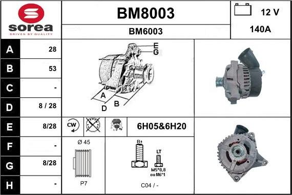 SNRA BM8003 - Ģenerators ps1.lv