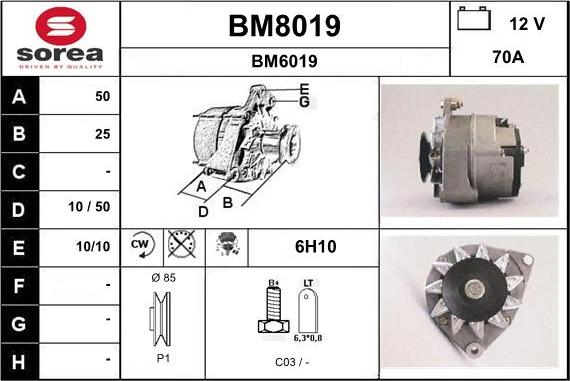 SNRA BM8019 - Ģenerators ps1.lv