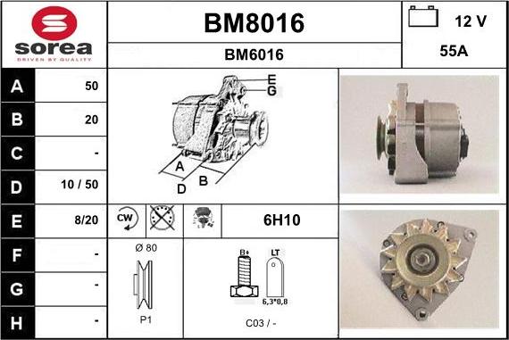 SNRA BM8016 - Ģenerators ps1.lv