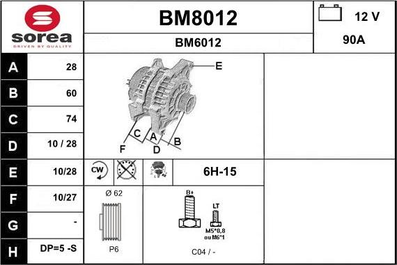 SNRA BM8012 - Ģenerators ps1.lv