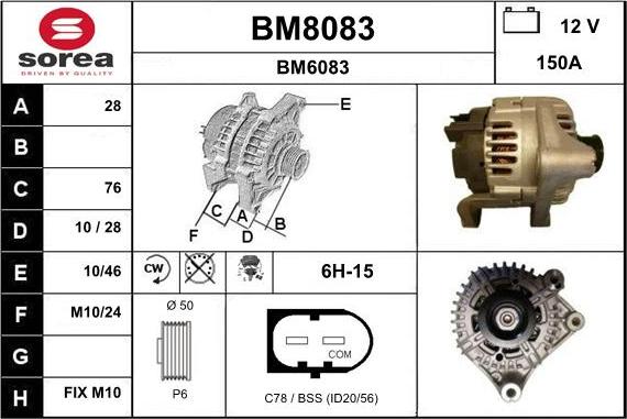 SNRA BM8083 - Ģenerators ps1.lv