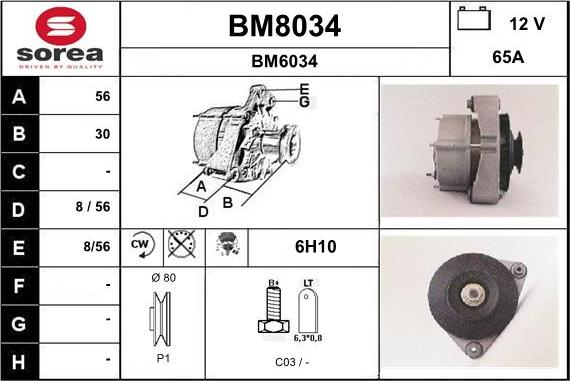 SNRA BM8034 - Ģenerators ps1.lv