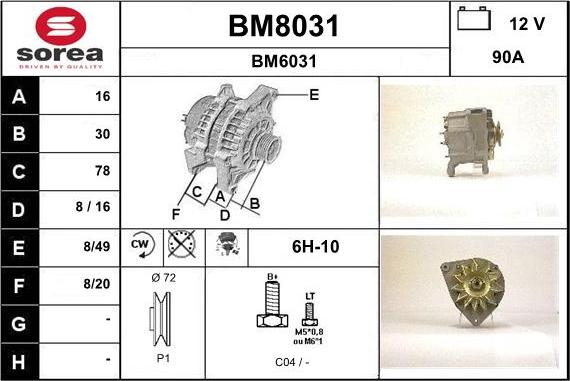 SNRA BM8031 - Ģenerators ps1.lv