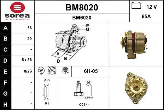 SNRA BM8020 - Ģenerators ps1.lv