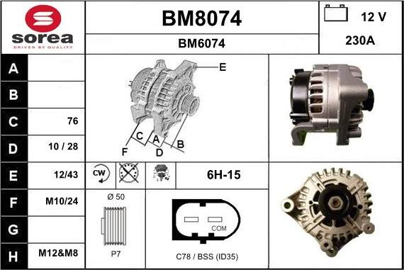 SNRA BM8074 - Ģenerators ps1.lv