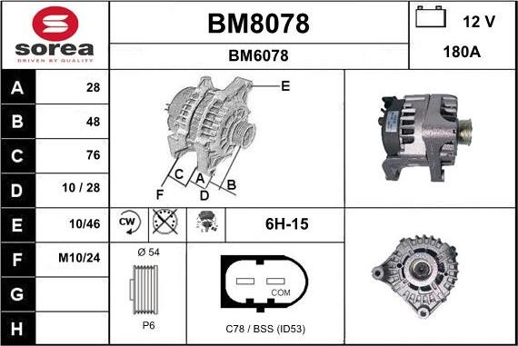 SNRA BM8078 - Ģenerators ps1.lv