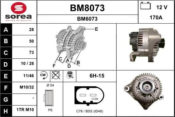 SNRA BM8073 - Ģenerators ps1.lv