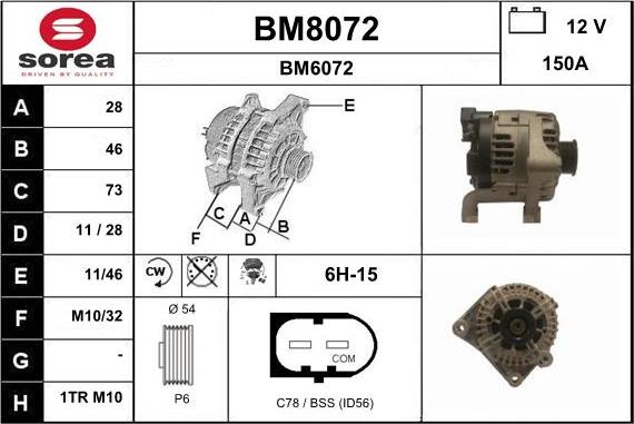 SNRA BM8072 - Ģenerators ps1.lv