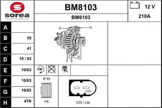 SNRA BM8103 - Ģenerators ps1.lv