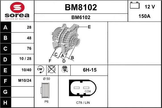 SNRA BM8102 - Ģenerators ps1.lv