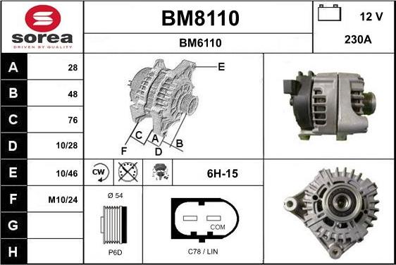 SNRA BM8110 - Ģenerators ps1.lv