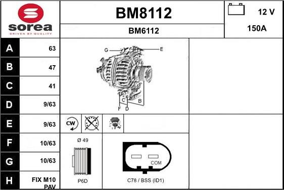 SNRA BM8112 - Ģenerators ps1.lv