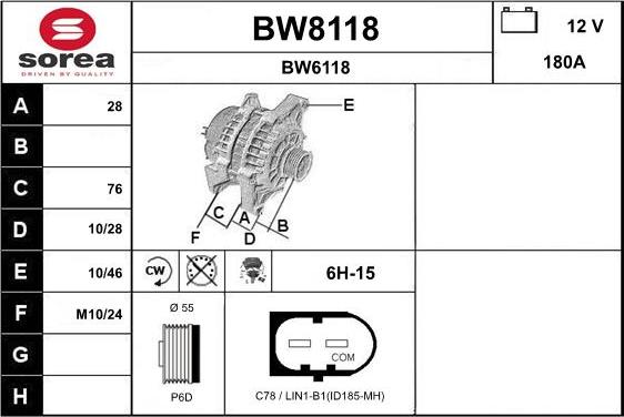 SNRA BW8118 - Ģenerators ps1.lv