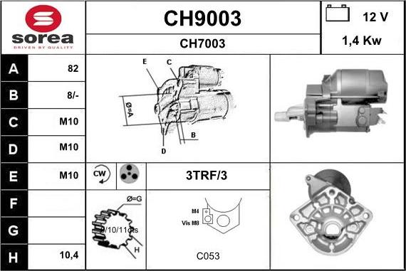 SNRA CH9003 - Starteris ps1.lv