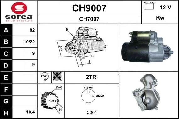 SNRA CH9007 - Starteris ps1.lv