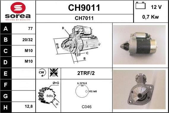 SNRA CH9011 - Starteris ps1.lv