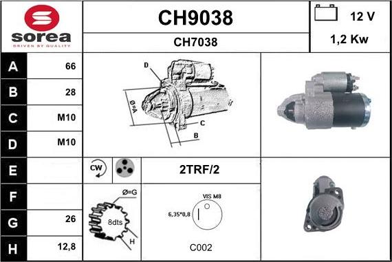 SNRA CH9038 - Starteris ps1.lv